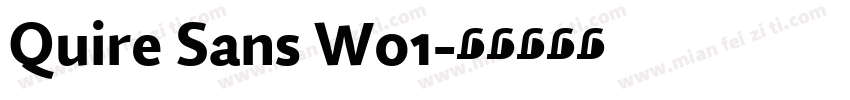 Quire Sans W01字体转换